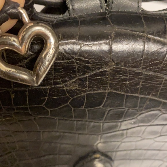 BRIGHTON Leather Vinyl Drawstring Backpack Purse - Picture 13 of 16